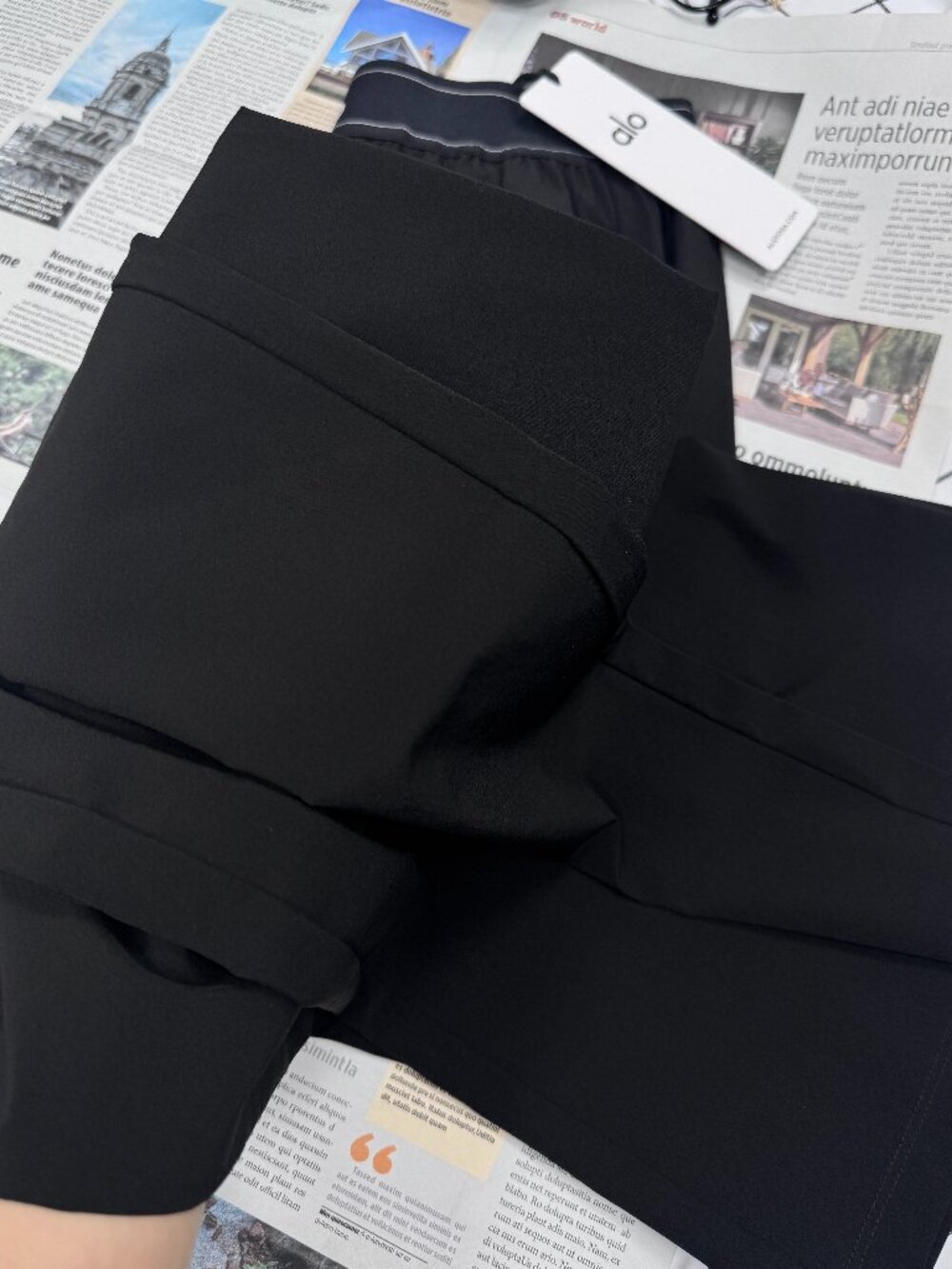 💁‍♀️💖NWT ALO Yoga Suit Up Trouser Black  (Regular) 30 inches Women's pants - Picture 6 of 8